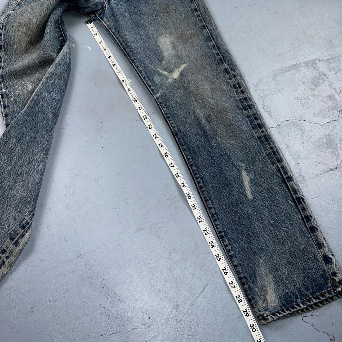 Levis 501 Vintage 80s Redline Selvedge USA XX Jeans Med Wash 28x34 Act 26x30