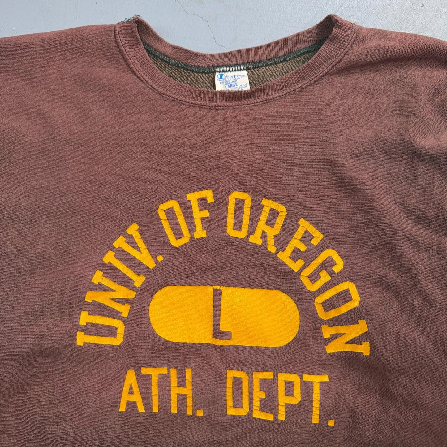 Champion 1970s Oregon Track USA Reverse Weave Sweatshirt Nike 70s University VTG