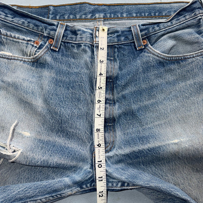 Levis 501 Vintage 90s Y2K XX Straight Leg Jeans Blue Light Wash 36x34 Act 34x30