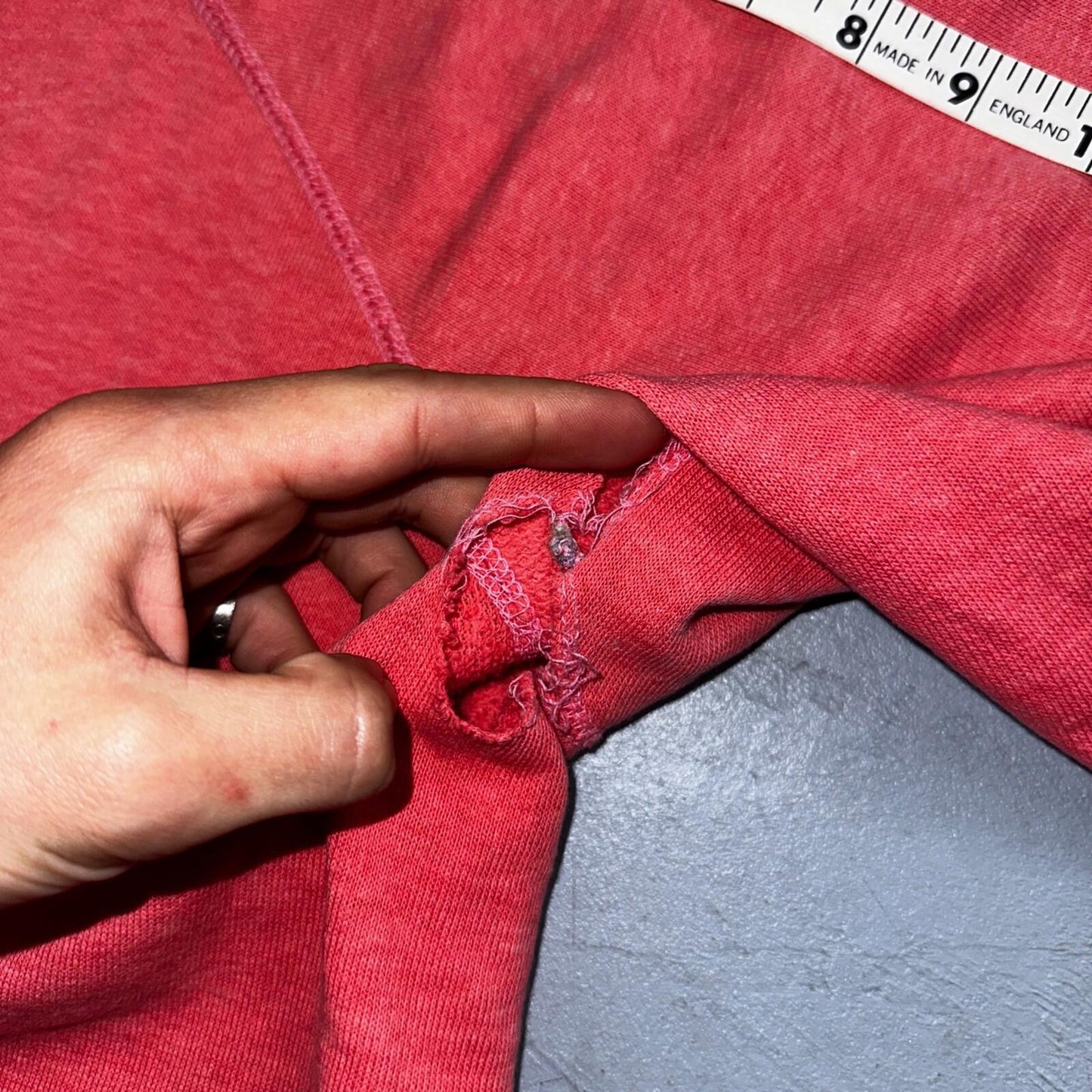 1970s VTG Pink Sport Blank Sweatshirt USA Crewneck Basic 70s Jumper
