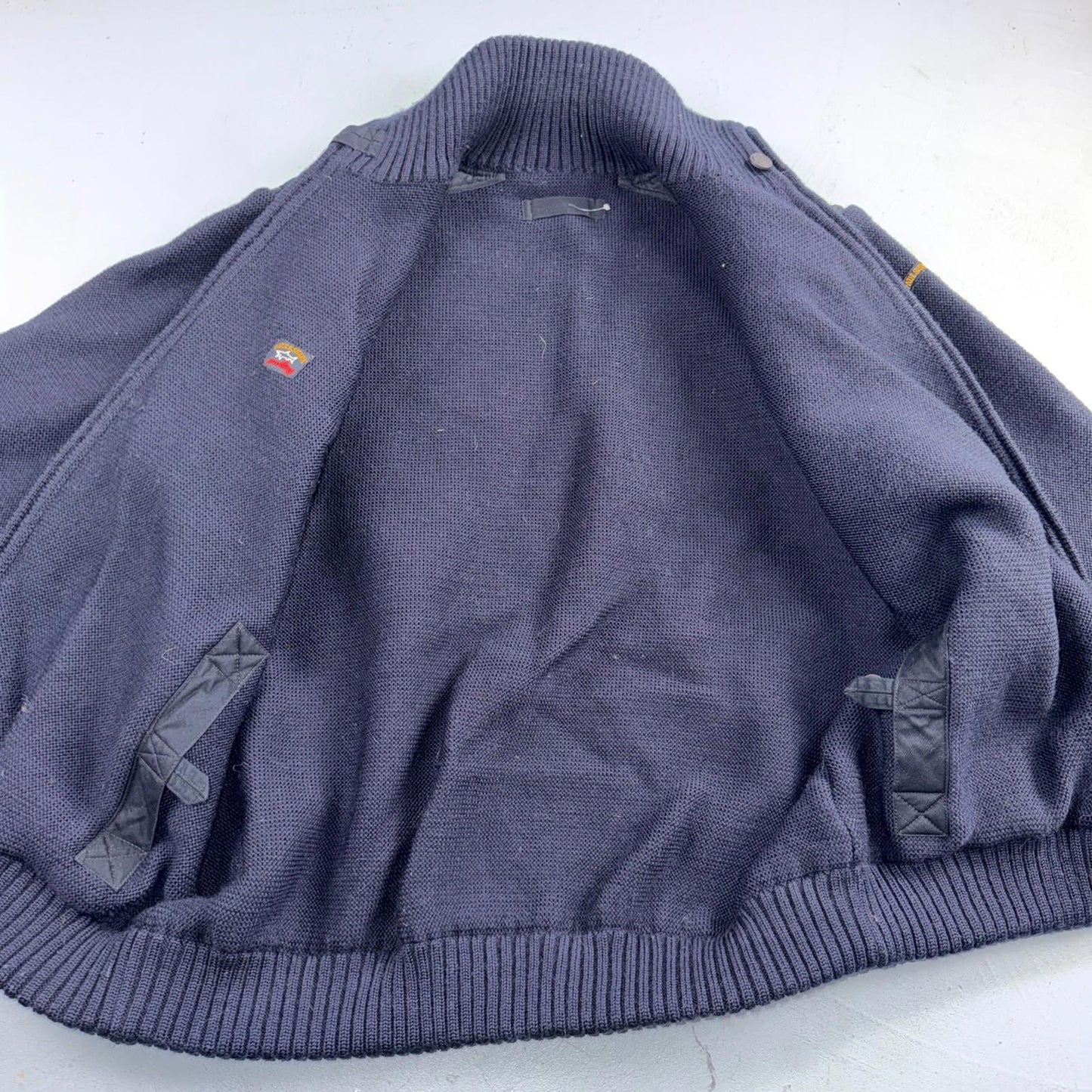 Paul & Shark Yachting Wool Revesible Heavy Jacket Removable Sleeves Italy Vest