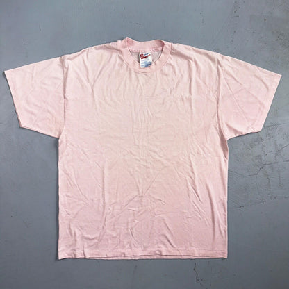 Hanes Blank 90s Pink VTG T Shirt Lot Single Stitch XL Basic Cool Rap Grunge