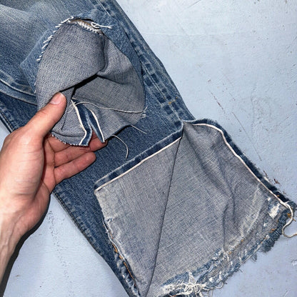 Levis 501 VTG 70s SS Redline Selvedge Jeans XX Thrashed 30x34 Act 28x29
