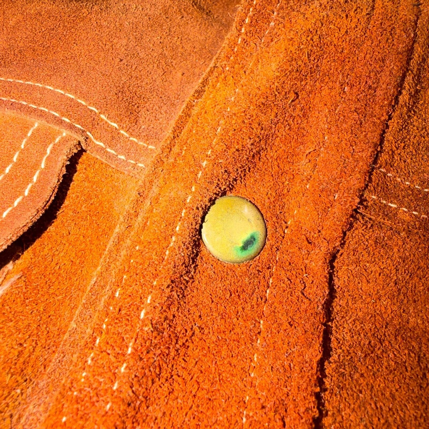 Buckboard Vintage Suede Leather Western Jacket Snap Buttons Men’s Size 44