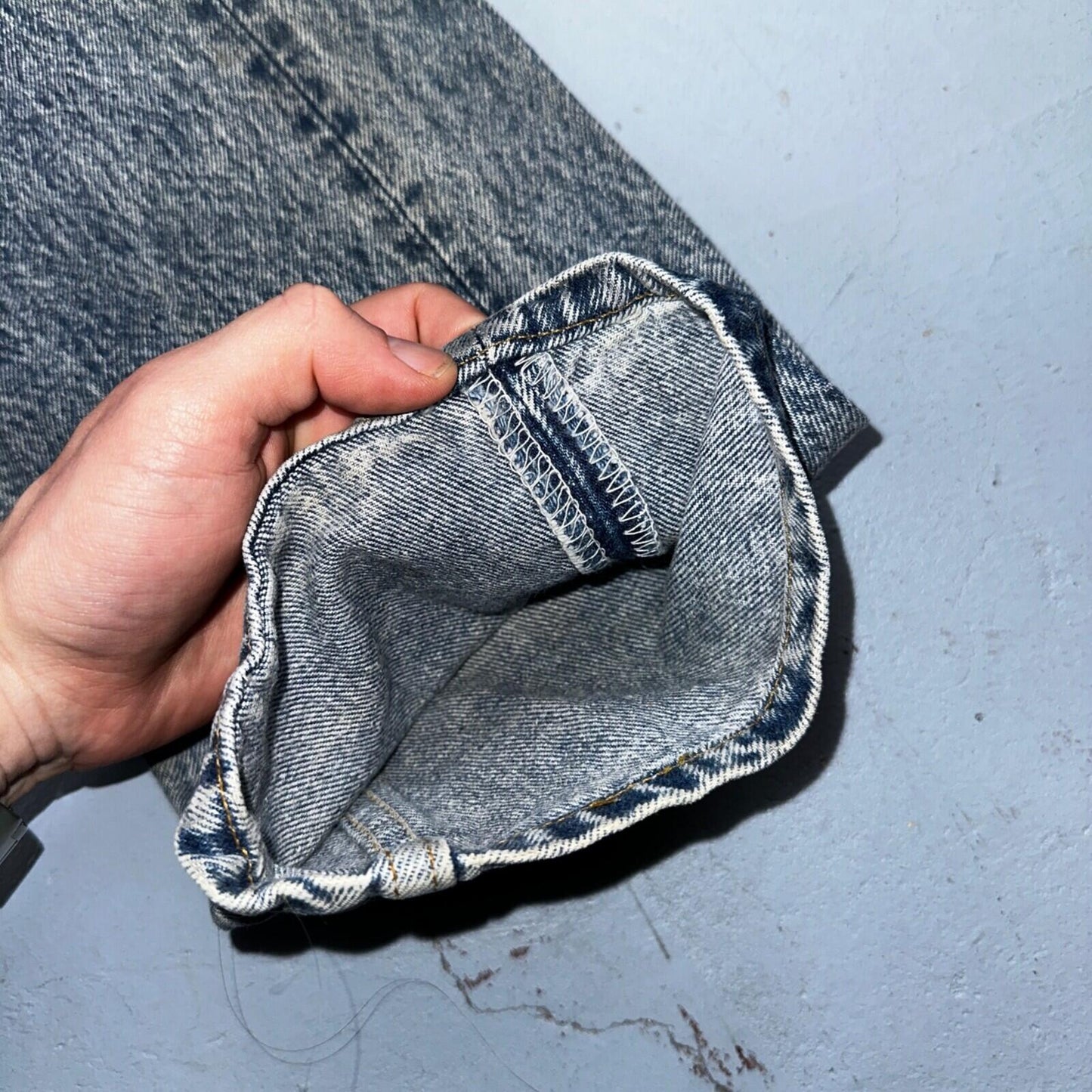 Levis 501 Vintage 90s USA XX Straight Leg Jeans Blue Med Wash 31x34 Act 29x32