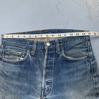 Levis 501 Vintage 70s SS Redline Selvedge USA XX Jeans Light Wash 31x33 Ac 30x29