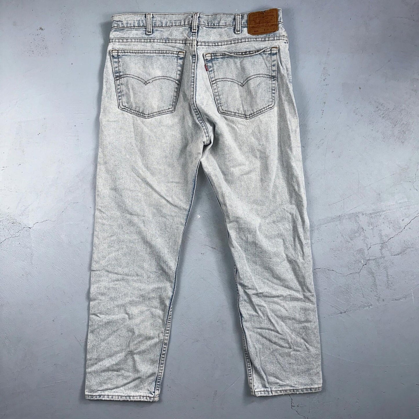 Levis 505 Vintage 90s USA XX Jeans Blue 501 Light Wash 38x30 Act 36x28