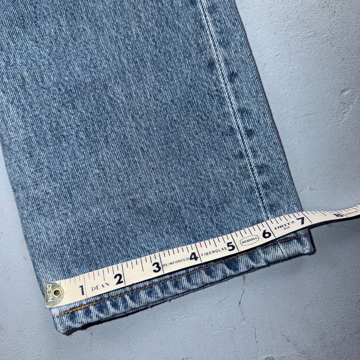 Levis 501 Vintage 90s Y2K XX Straight Leg Jeans Blue Light Wash 30x34 Act 28x32