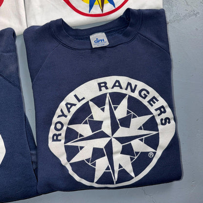 VTG 80s 90s Royal Rangers Church Ministry T Shirt Crewneck Bundle of 4 Lot