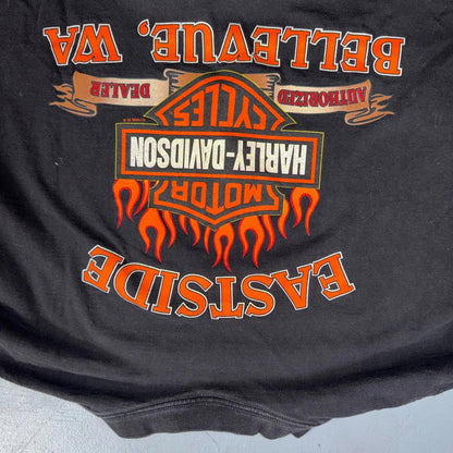 Harley Davidson Washington Vintage T Shirt Y2K Black Promo Legend Motorcycle
