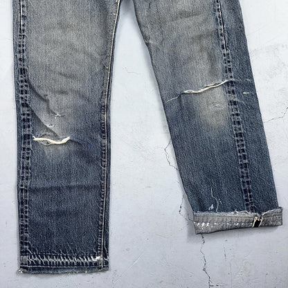 Levis 501 Big E Vintage 60s Redline Selvedge USA XX 1960s Jeans 30x32 Ac 28x28