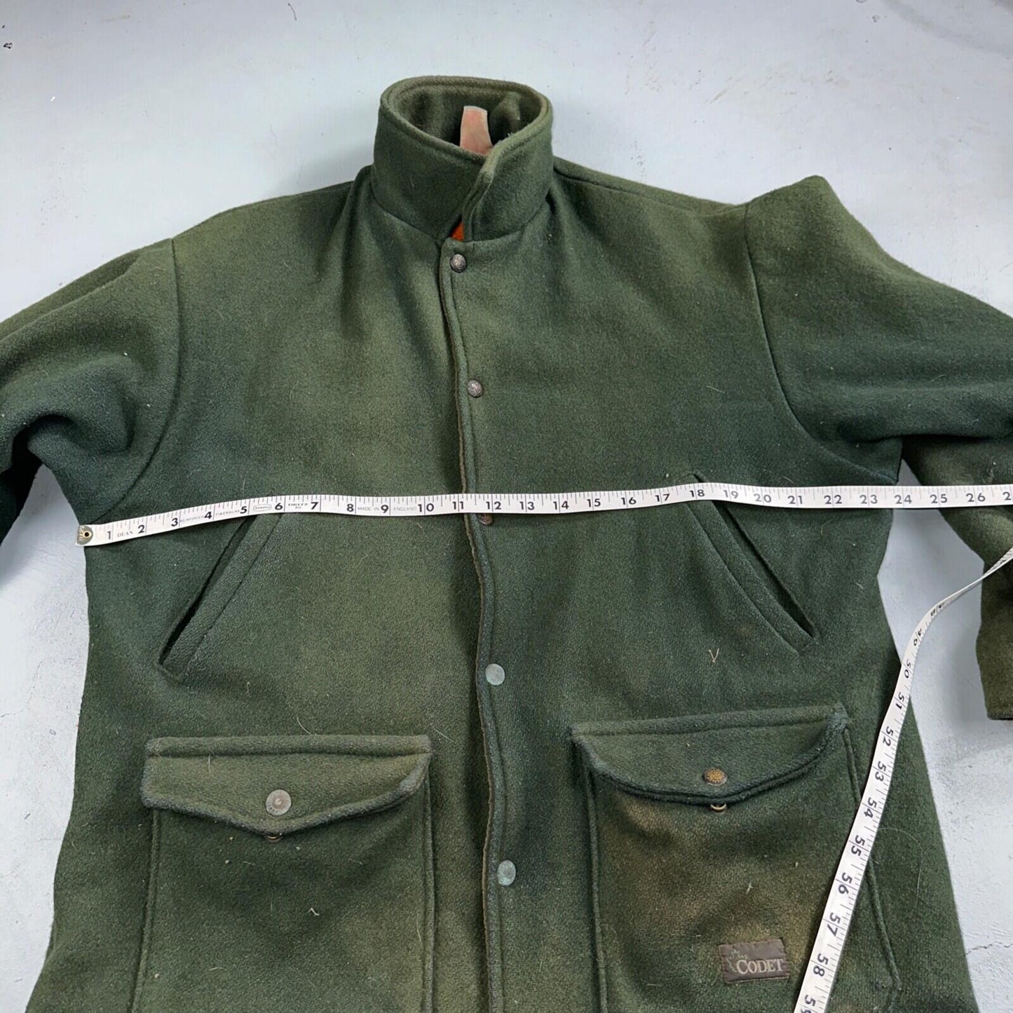 VTG Codet Wool Jacket Mackinaw Hunting Reversible Green Orange Outdoor Men’s L