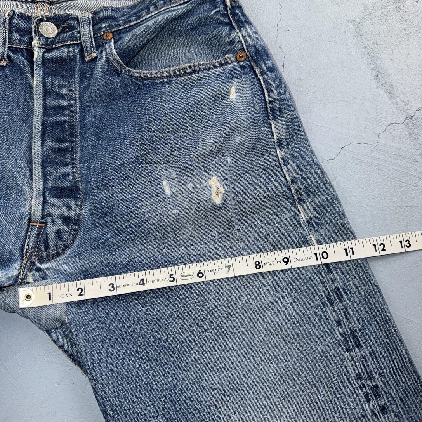 Levis 501 Big E Vintage 60s Redline Selvedge USA XX 1960s Jeans 66 Act 31x33