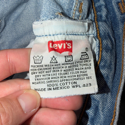 Levis 501 Vintage 90s Y2K XX Straight Leg Jeans Blue Light Wash 31x34 Act 29x29