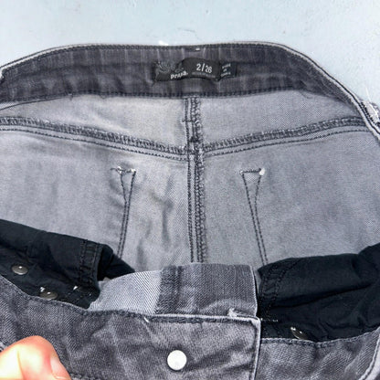 Prana Women's Size 2/26 Black Skinny Dark Wash Cotton Blend Stretch Denim Jeans