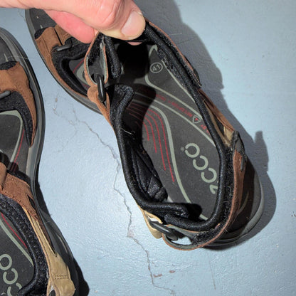 ECCO Off Road Receptor 2 Strap Black/Tan Hiking Sandals Men's EU 41