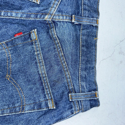 Levis 501 Vintage 80s USA XX Straight Leg Jeans Blue Med Wash High Rise 29x32