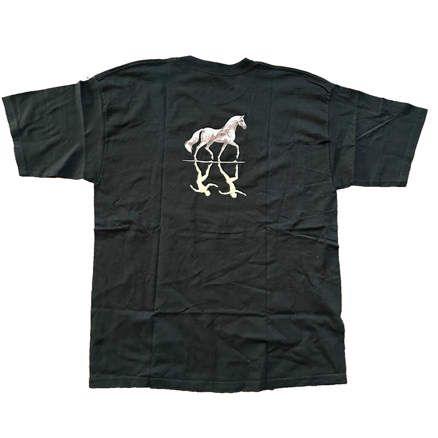 Cavalia Horses Rare Y2K Vintage T Shirt Black Rap Art Love Animals Music Band
