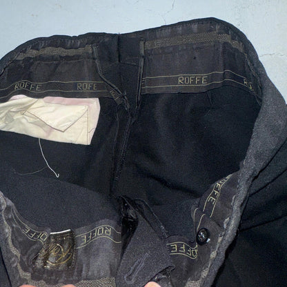 Roffe Jett Ski Pants Vintage Men’s 34 Regular Black USA 1960s Rockabilly 60s