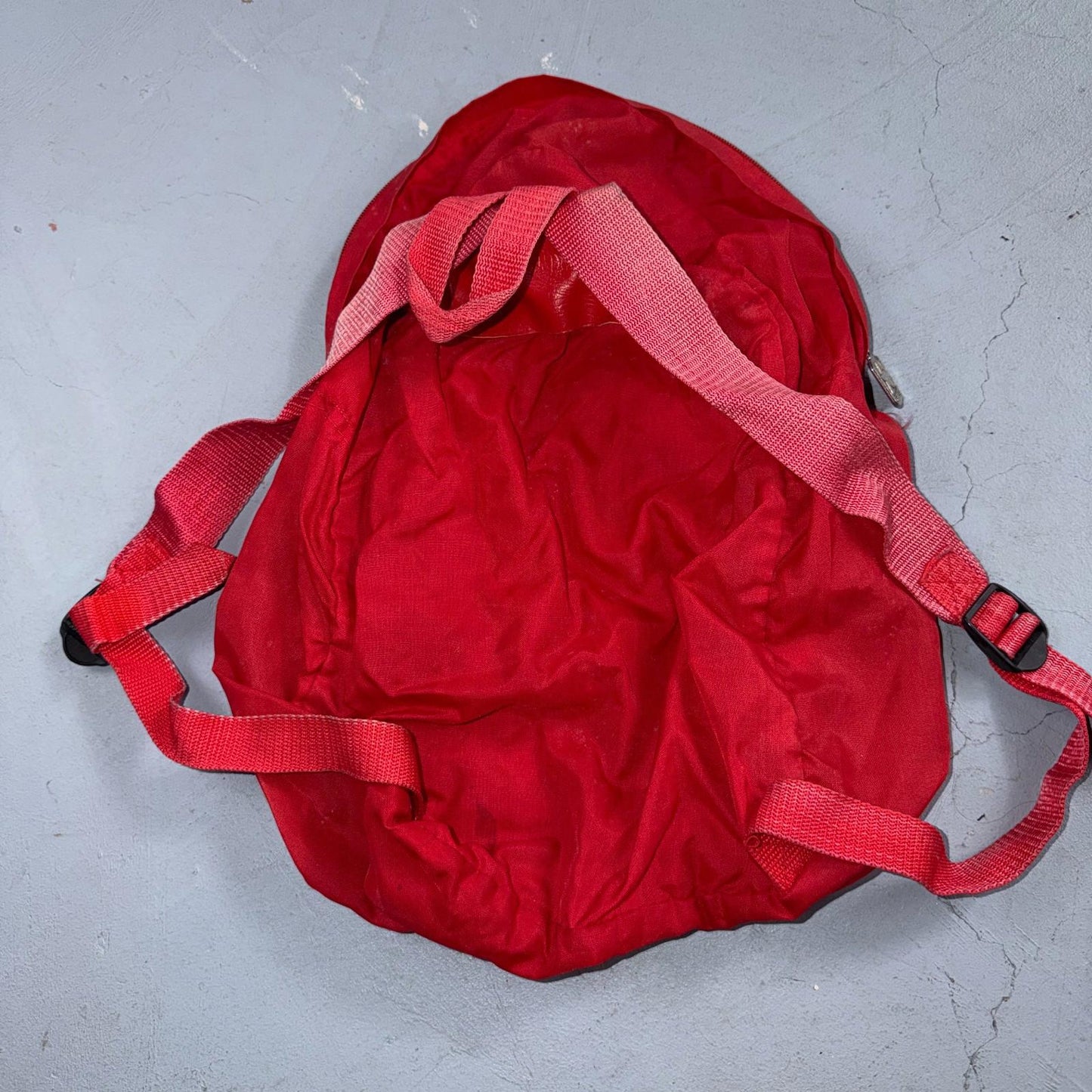 Vintage Converse Canvas Backpack Red 80s Old School Style Nylon Gym