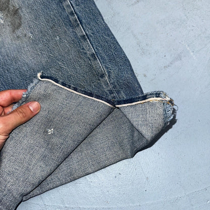 Levis 501 Vintage 70s SS Redline Selvedge USA XX Jeans Med Wash 48x30 Act 43x22