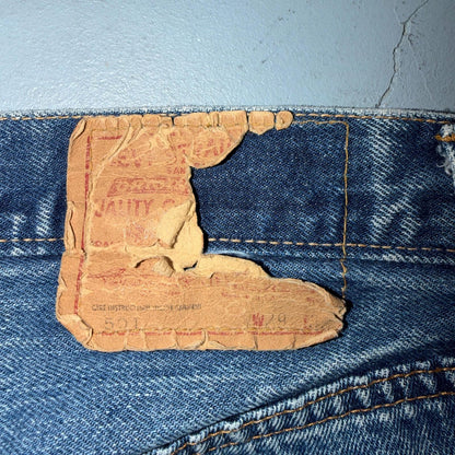 Levis 501 VTG 70s SS Redline Selvedge Jeans XX Med Wash 29x30 Act 27x28