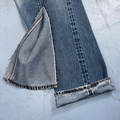 Levis 501 Vintage 80s Redline Selvedge USA XX Jeans Light Wash 33x40 Act 30x34