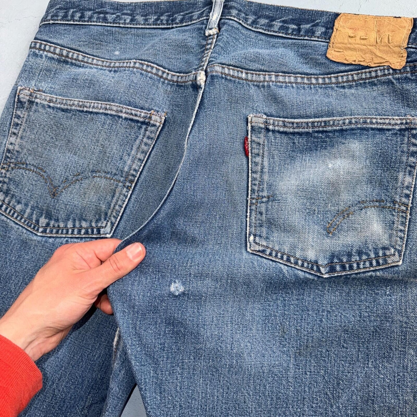 Levis 501 Big E Vintage 60s Redline Selvedge USA XX 1960s Jeans 36x32 Act 34x29