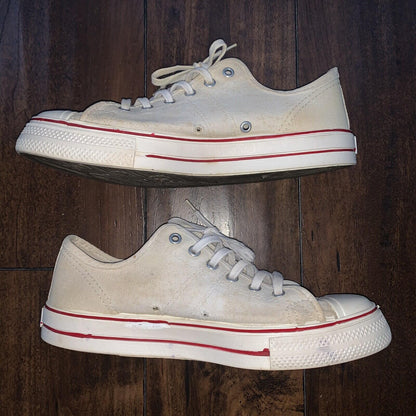 Vintage 60s 50s CONVERSE Chuck Taylor All Star Blue Label White 7 Low RARE USA