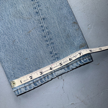 Levis 501 Vintage 90s USA XX Straight Leg Jeans Blue Light Wash 34x34 Act 33x33