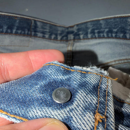 Levis 501 Vintage 80s Redline Selvedge USA XX Jeans Light Wash 30x32 Act 29x28