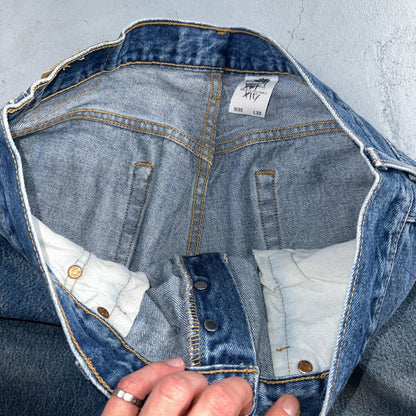 Levis 501 Vintage Y2K XX Straight Leg Jeans Blue Med Wash 35x33 Act 34x29
