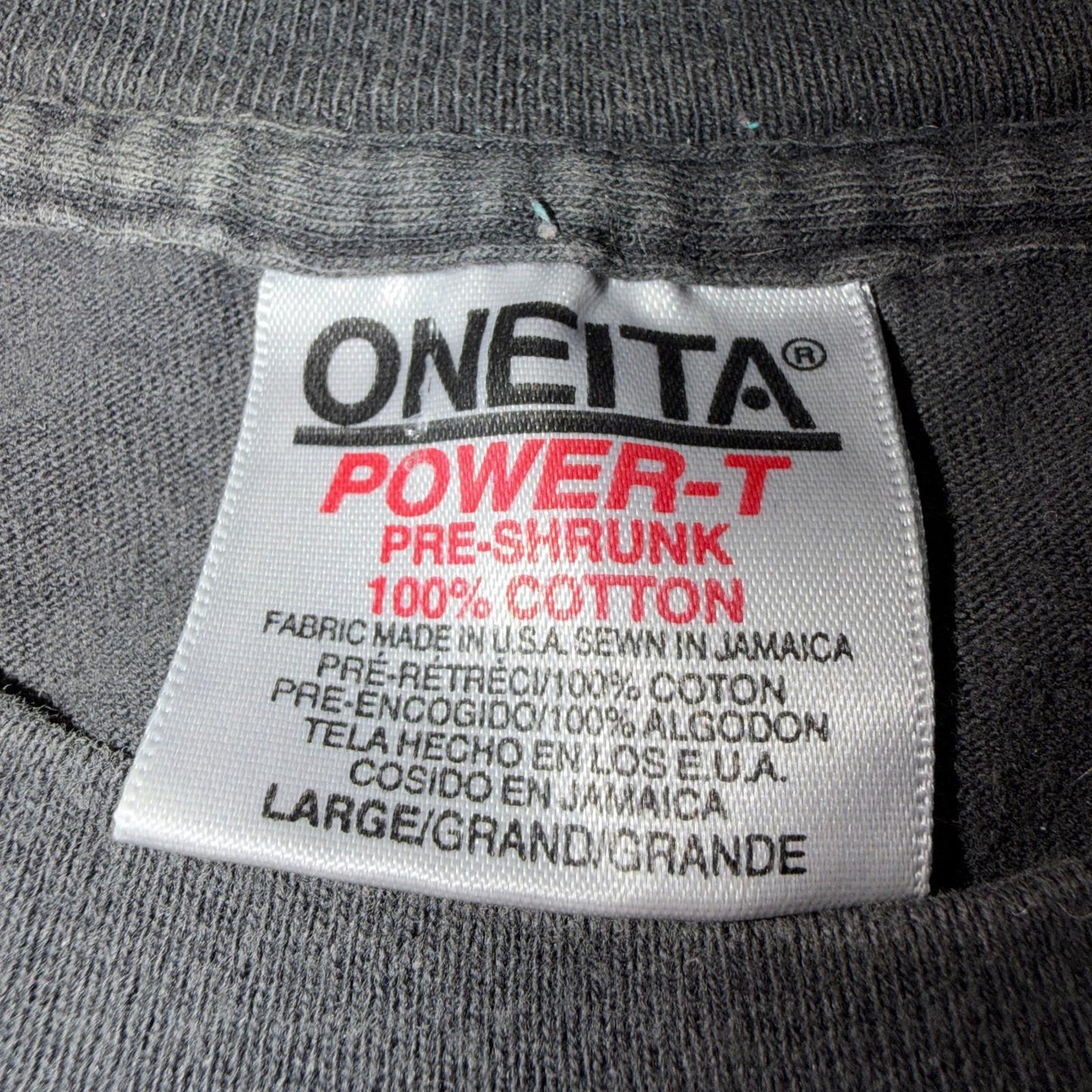 Oneita PLUG Art VTG T Shirt 90s Single Stitch Graphic Music Band Gulp Outlet