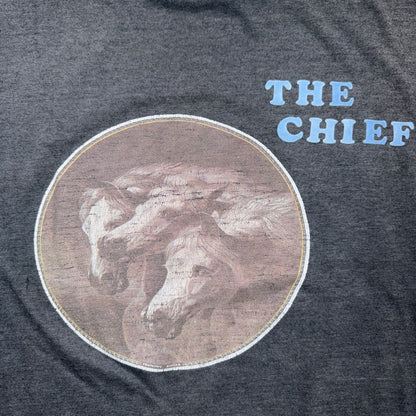 Many Ponies Chief Horses VTG T Shirt 80s 1980s Graphic Single Stitch Animals