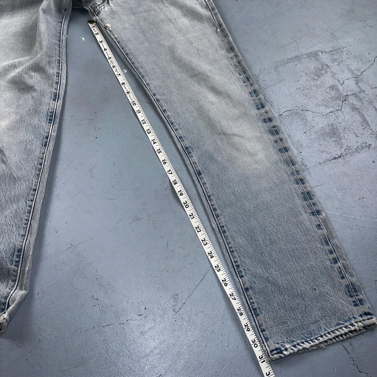 Levis 501 Vintage 80s Redline Selvedge USA XX Jeans Light Wash 66 Act 28x31