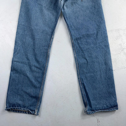 Levis 501 Vintage 90s USA XX Straight Leg Jeans Blue Med Wash 36x34 Act 33x30