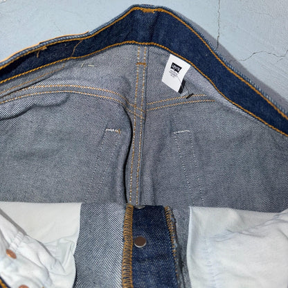 Levis 501 Vintage Y2K 90s XX Straight Leg Jeans Blue Dark Wash 33x30 Act 32x27