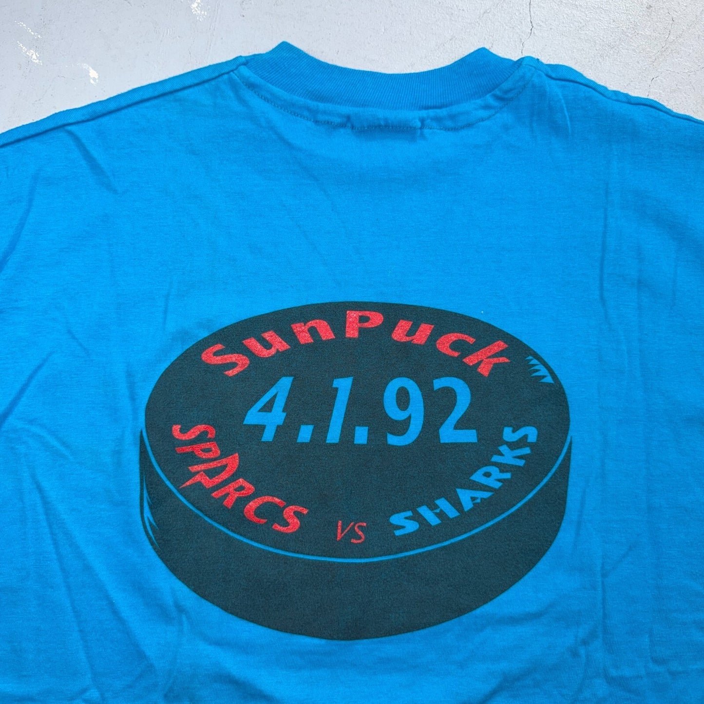 VTG 90s  Hanes Shark Station 3 T Shirt Graphic Gameshark Surf Skate USA Beefy