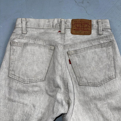 Levis 501 Vintage 80s USA XX Straight Leg Jeans Gray Light Wash 28x32 Act 27x31