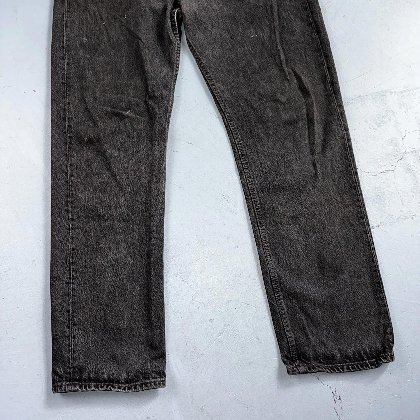Levis 501 Vintage 80s USA XX Straight Leg Jeans Gray Light Wash 36x32 Act 34x30
