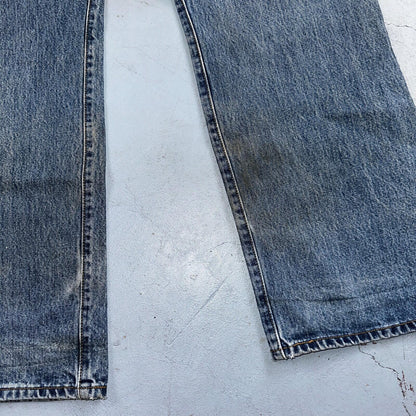 Levis 501 Vintage 90s Mexico Straight Leg Jeans Blue Light Wash 38x30 Act 37x31