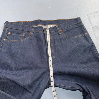Levis 501 Vintage Y2K Deadstock XX Straight Leg Jeans Black Dark Wash 40x30