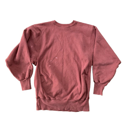 Vintage Champion 90s Maroon USA Reverse Weave Sweatshirt XL Blank 70s Gusset