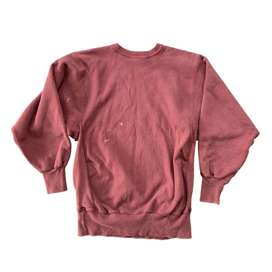 Vintage Champion 90s Maroon USA Reverse Weave Sweatshirt XL Blank 70s Gusset