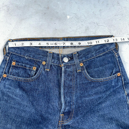Levis 501 Vintage 80s Redline Selvedge USA XX Jeans Dark Wash 27x34 Act 25x31