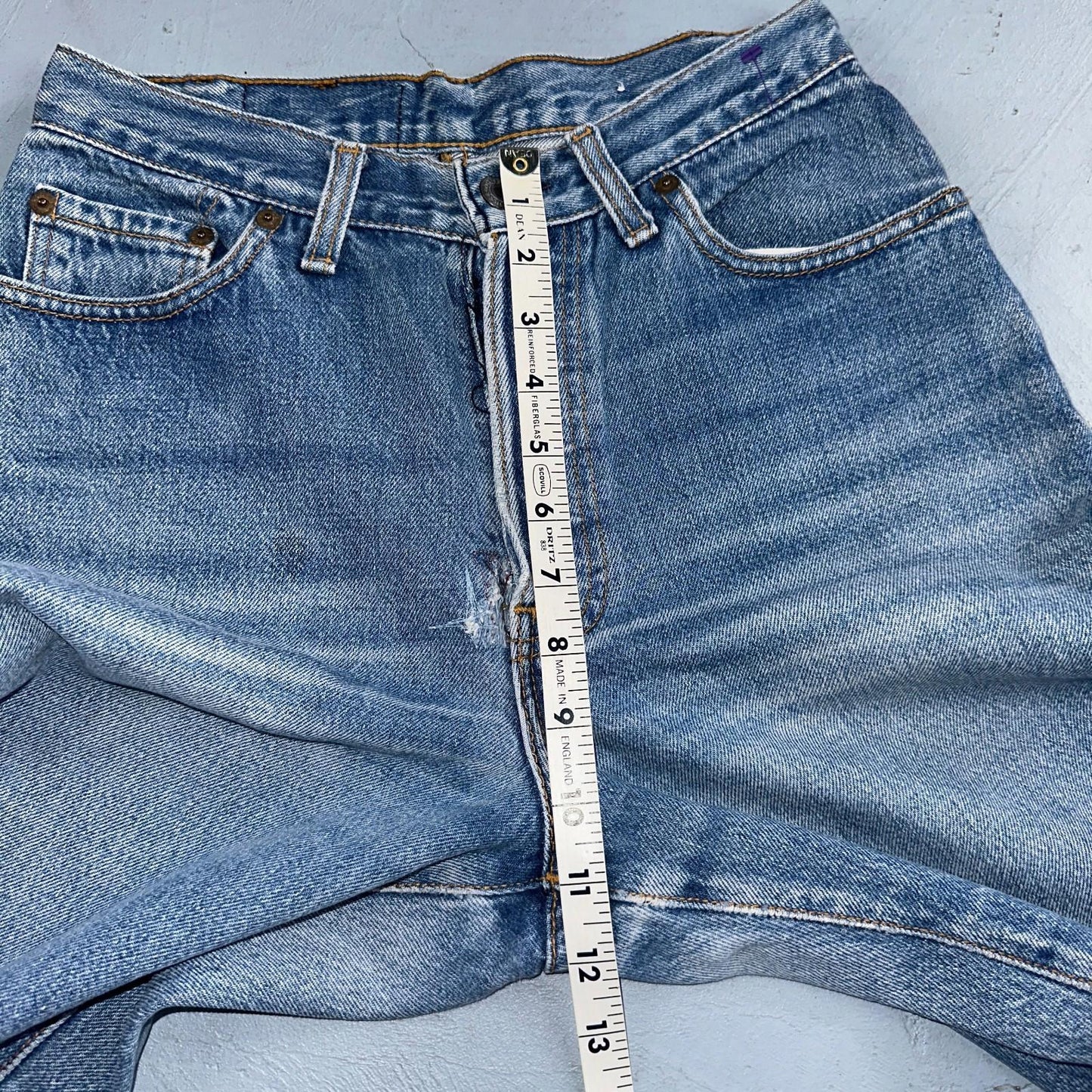 Levis 501 Vintage 80s USA XX Womens Jeans Blue High Rise Tapered 17501 25x27