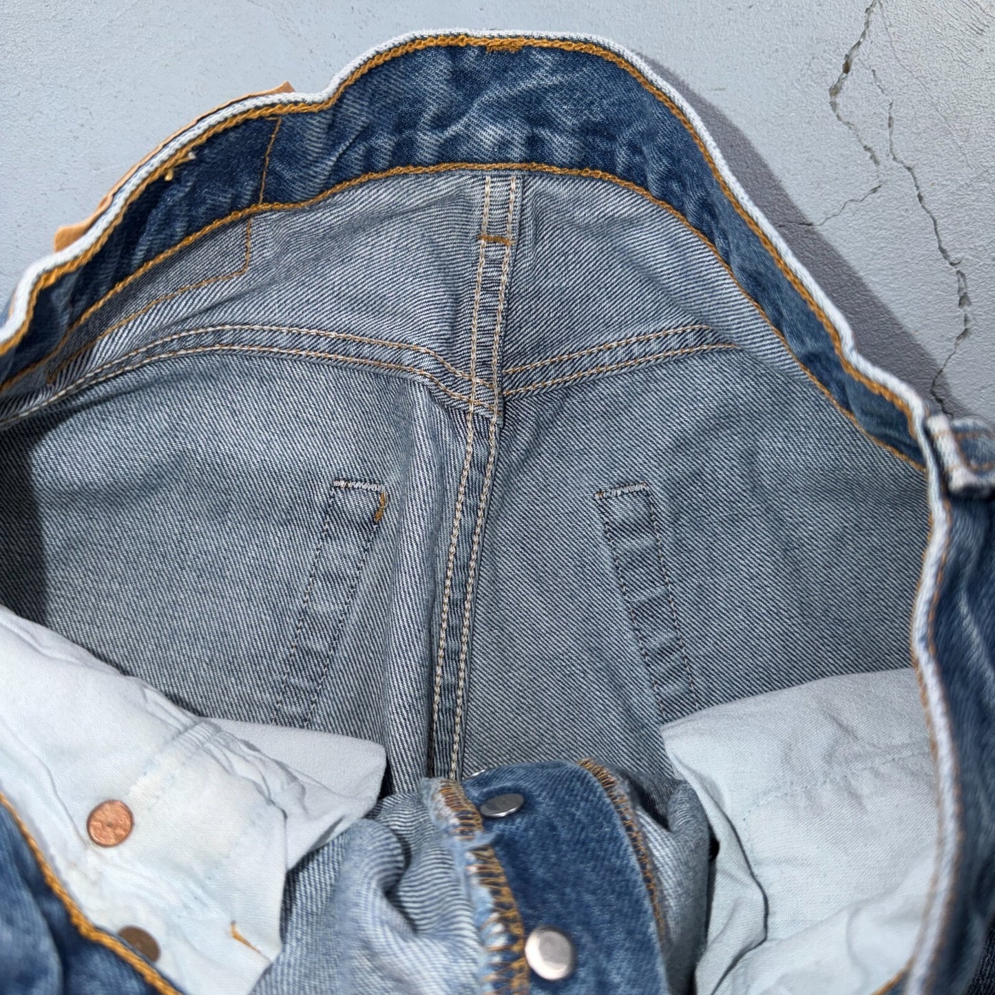 Levis 501 Vintage 90s USA XX Straight Leg Jeans Blue Med Wash 30x32 Act 28x30