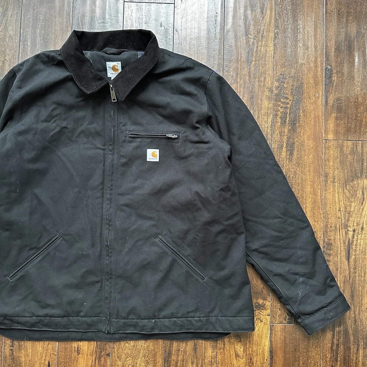 Carhartt Duck Detroit Jacket Men’s Size 3XLT CT103828 Black Hip Hop Rap Work VTG