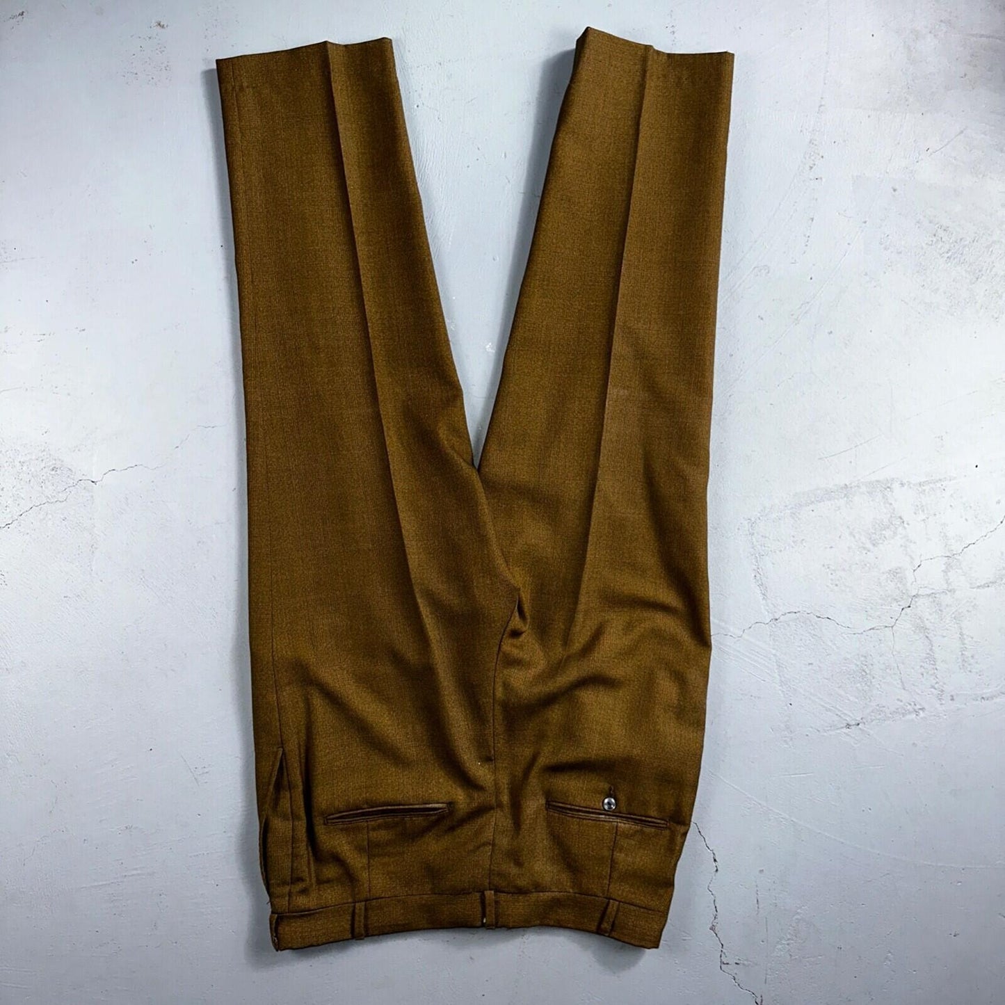 VTG Mens 3 PC Suit 42 Jacket Coat Pants Vest Plaid Rockabilly 70s 1970s Brown