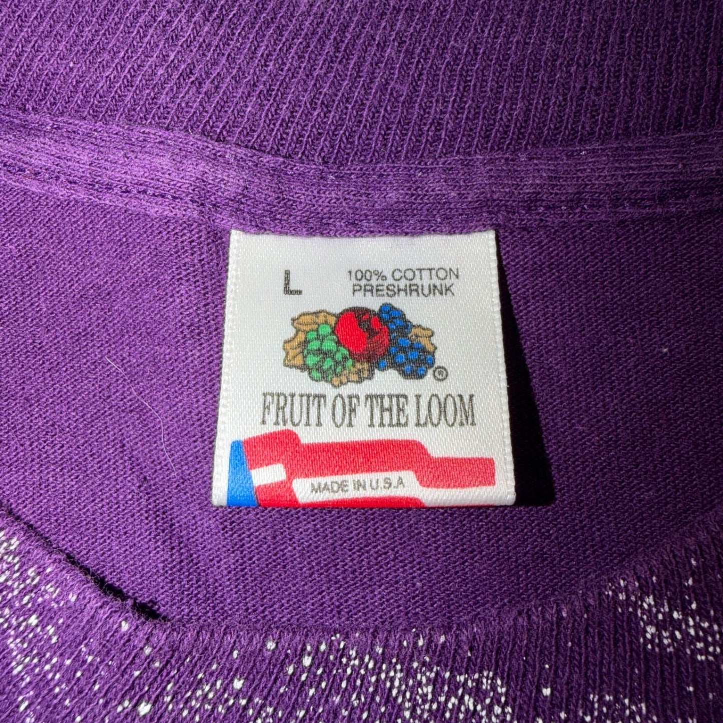 VTG 90s Grass Valley Group Wolf Moon Nature Art T Shirt Purple Fruit Of The Loom